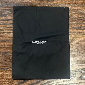 Saint Laurent Black Drawstring Bag (162)